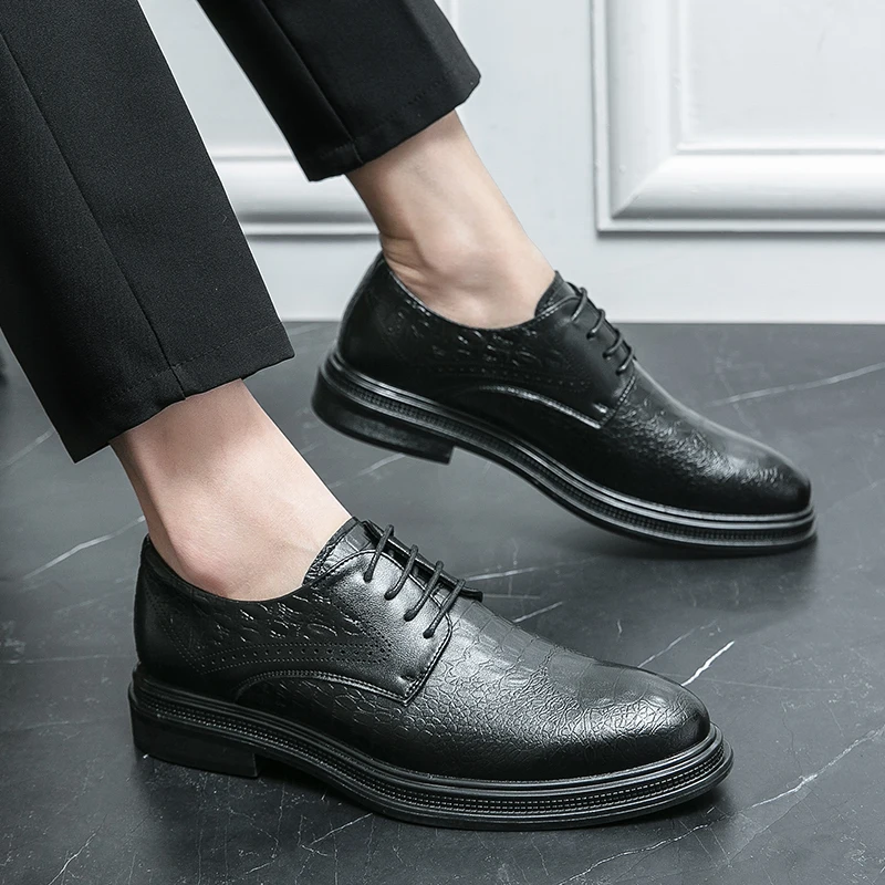 

Мужские деловые кожаные лоферы, черные удобные летние кроссовки, брендовые дышащие мокасины, повседневная обувь, 2023