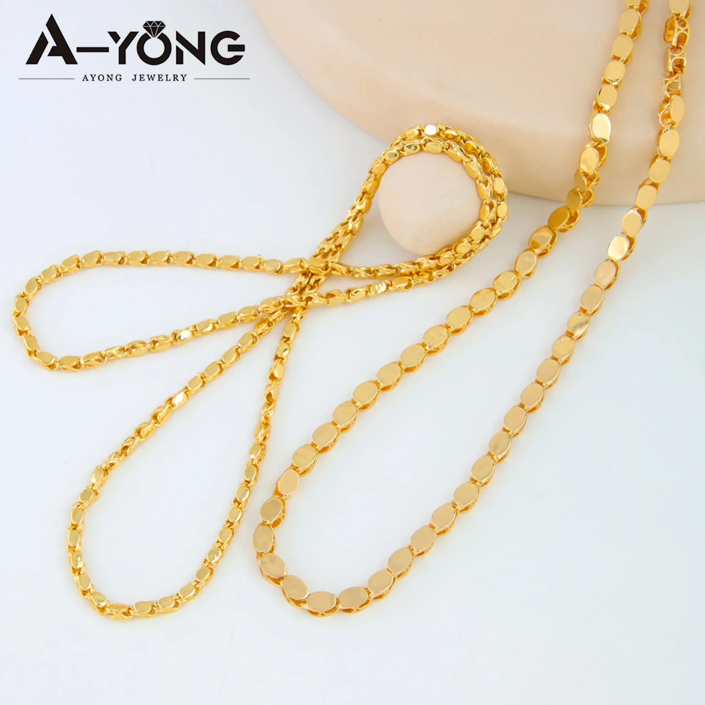 Collier Corps En Y Plaqué Or 14 Carats – Double Chaîne Réglable, Pour Fêtes, Mariages Et Quotidien