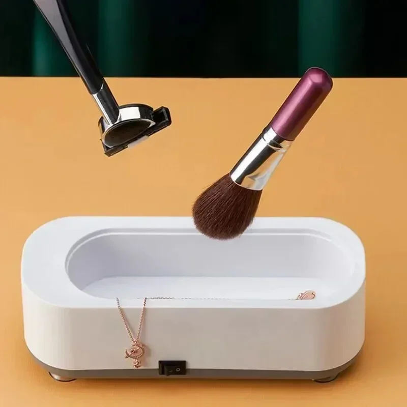 Ultrasonic Cleaner Machine for Glasses & Jewelry - 360° Deep Cleaning with Germicidal Function, Multi-Use for Watches/Dentures