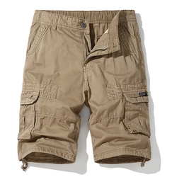 2024 New Men Army Military Tactical Shorts Casual Multi-Pocket Male Cargo Shorts Homme S-XXL drop shipping ABZ199