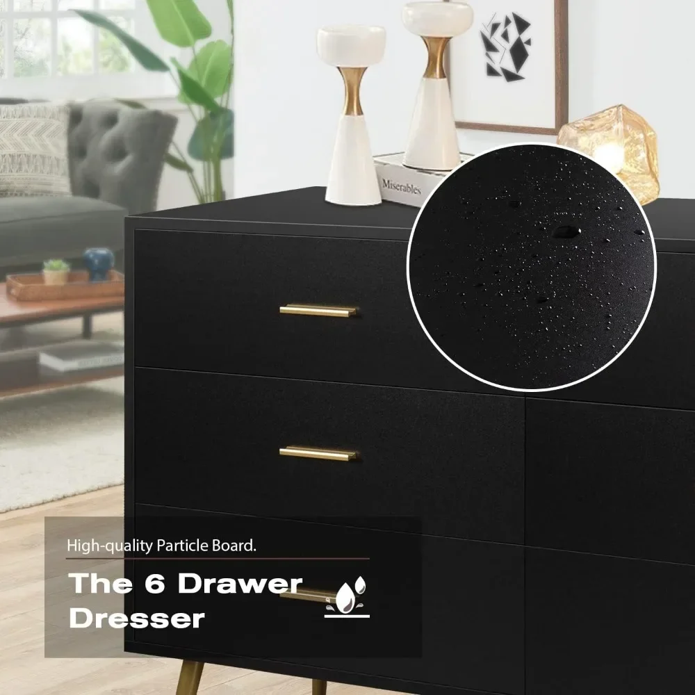 6 Drawer Dresser items makeup dressing table box container drawer nordic organizer woman coiffeuse dressers for Bedroom with Wide Drawers and Metal Handles