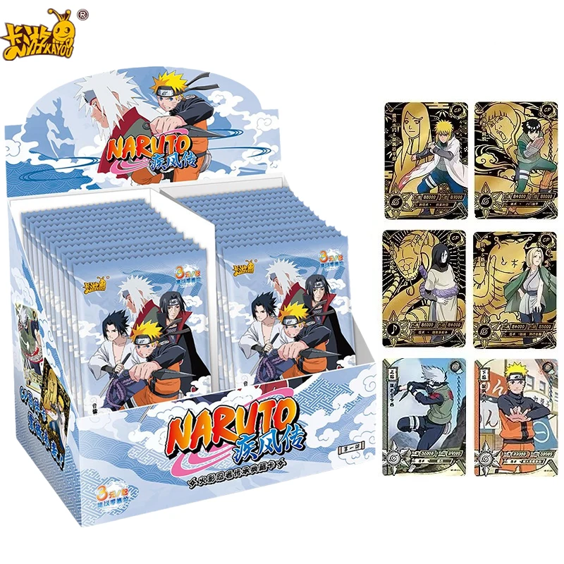 Kyou Original Naruto Cards Box Anime Figure Card Booster Pack Sasuke Collection Hobby Flash Card Toy Compleanno Regalo Di Natale Per Bambini