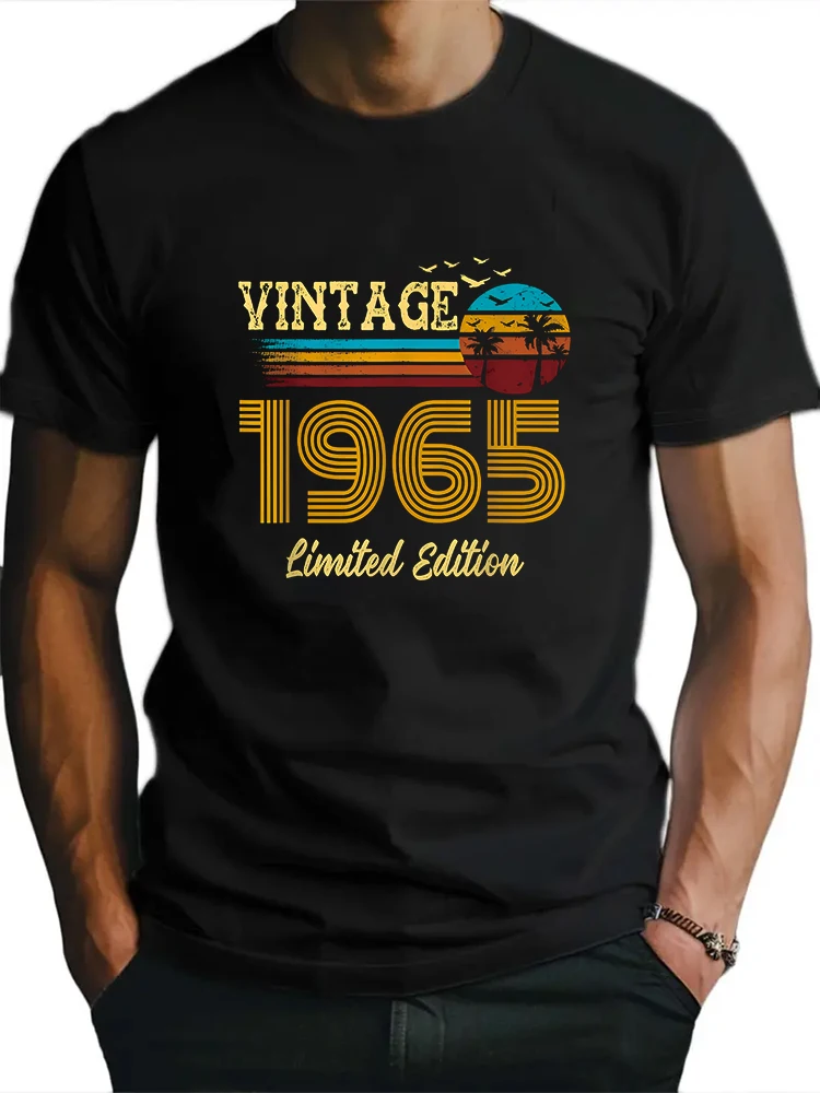 Vintage 1965 T-Shirts for Sale Men's T-shirt Short Sleeve