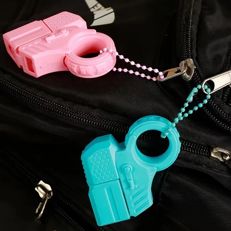 1 Set Fidget Spinner Ratchet Anxiety Stress Relief Toy Mini Gun Shell Ejected Can Launch Decompression EDC Finger Ring Pistol