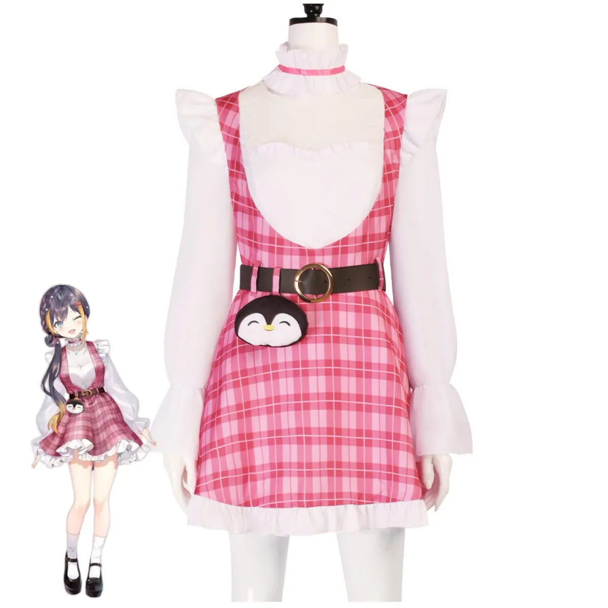 VTuber: NIJISANJI Petra Gurin | Pink VTuber Cosplay Costume 37 NIJISANJI EN OBSYDIA Petra Gurin VTuber Cosplay Costume for Women (Unofficial)