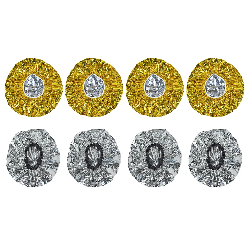 

8 Pcs Hair Mask Cap Styling Caps Shower for Treatment Dye Tin Foil Hat Disposable