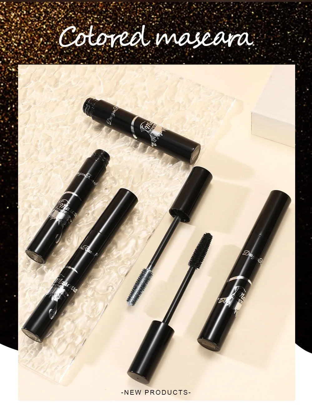 Colorful Waterproof Mascara Long Lasting Pearl Eye Makeup Volume_voghion.com