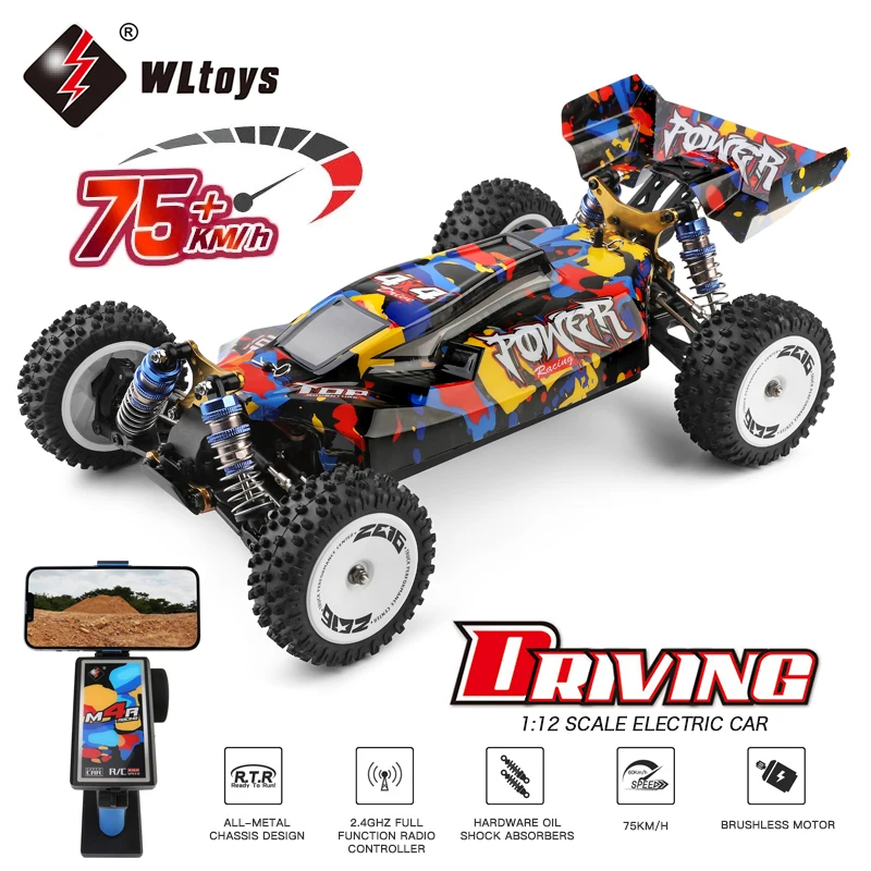 Electric 4WD RC Car 75km/h High Speed Racing Toy