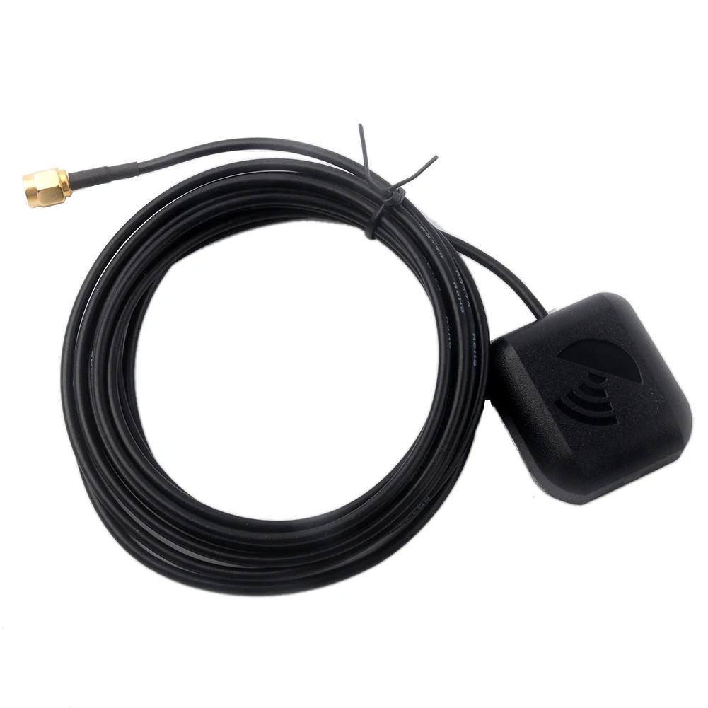 GPS 모듈 차량용 양방향 수신 증폭 신호 SMA용 GPS 안테나 28dB 이득, I-PEX-1 - SMA 암 안테나 어댑터 포함