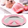 Ice Cream Maker Pan with 2 Scrapers Multifunctional Food Plate Durable Rolled Homemade Rolled Cream Frozen Yogurt Gelato 2