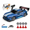 1:24 2.4G High Speed RC Drift Vehicle Racing Cars 4WD Mustang Replaceable Tire Remote Control Car Competition Race Car Boys Toy 5