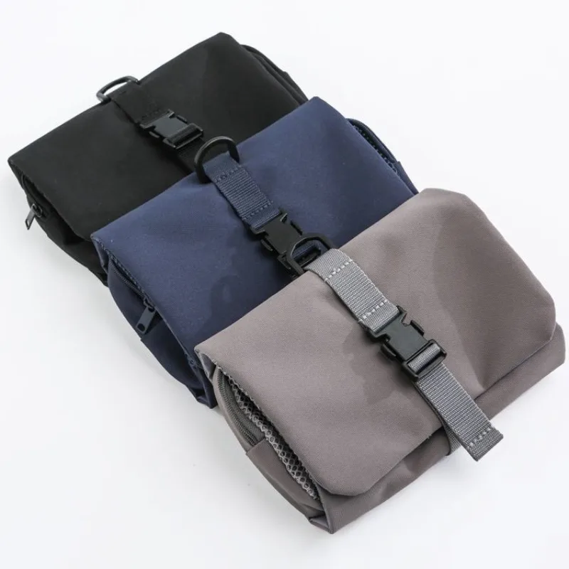Japanese Style Snap Folding Toiletry Bag Hook Business Trip Toiletries Storage Bag High Quality Cosmetic Bag Travel Tote сумка