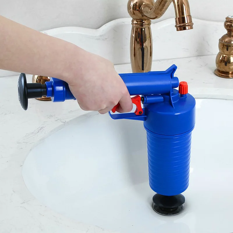 101 PSI High Pressure Toilet Air Plunger Drain Blaster, Clog Remover Pump  Gun GDAE10 Cleaner Tool Opener Pipe Cleaning Water Dredging Bath Bathroom