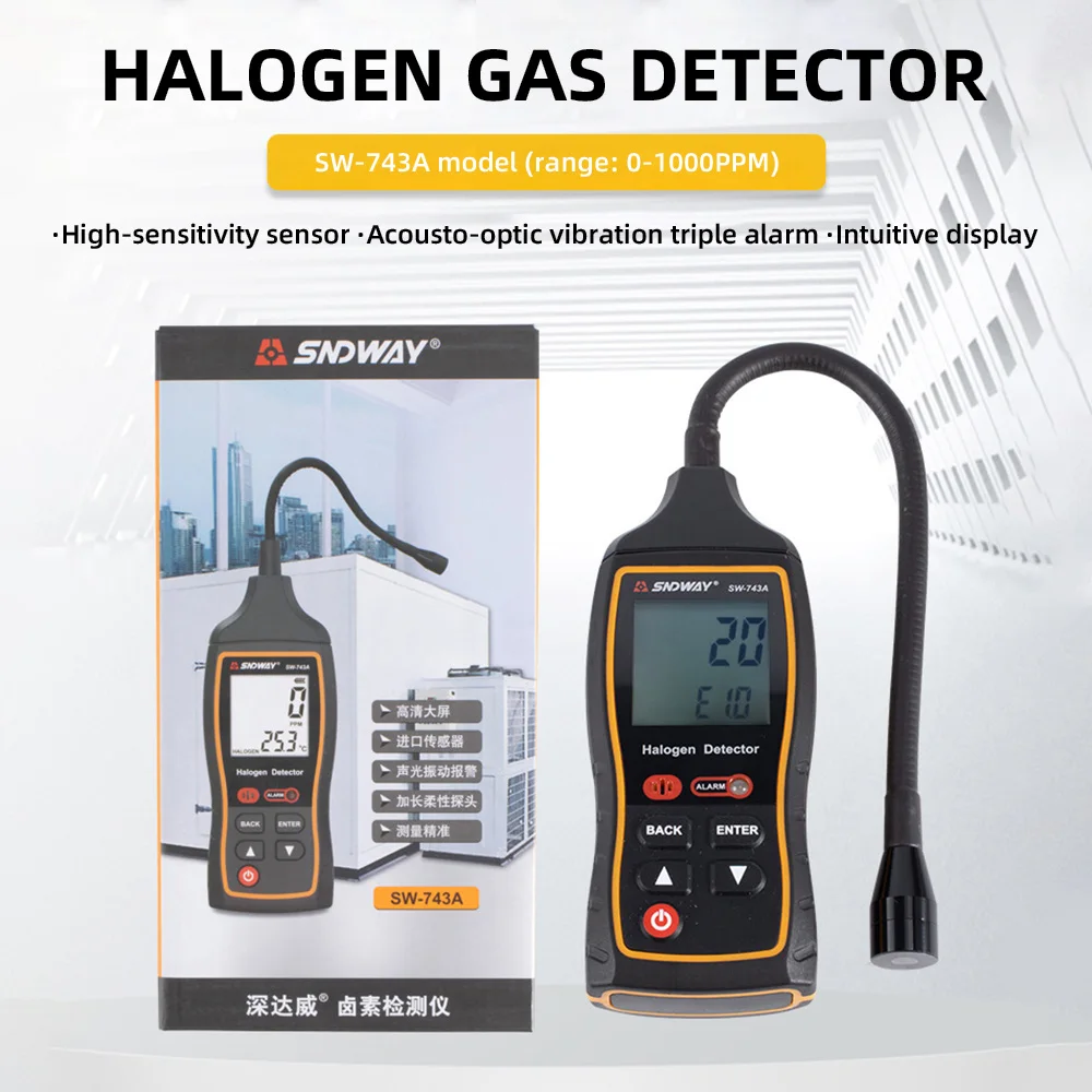 HalogenDetectorAirConditioningRefrigerationSystemDetectToolCO