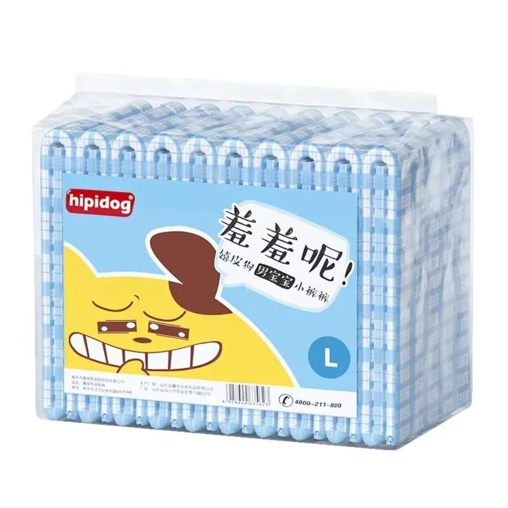 10PCS 슈퍼 흡수 일회용 강아지 기저귀 여성 남성 통기성 애완 동물 기저귀 바지 생리학적 누출 방지 강아지 반바지