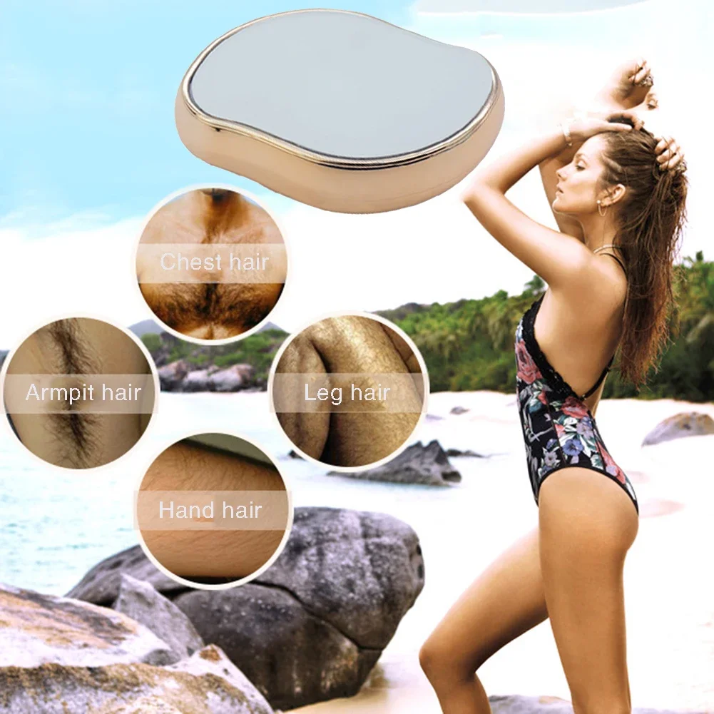 Crystal Hair Eraser Physical Hair Remover Eraser Safety Epilator Reusable Easy Clean Body Beauty Glass Bleame Hair Removal Tool 2