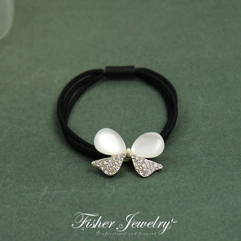 Elegantes Opal Metall Haar-scrunchies Für Damen Und Mädchen_voghion.com