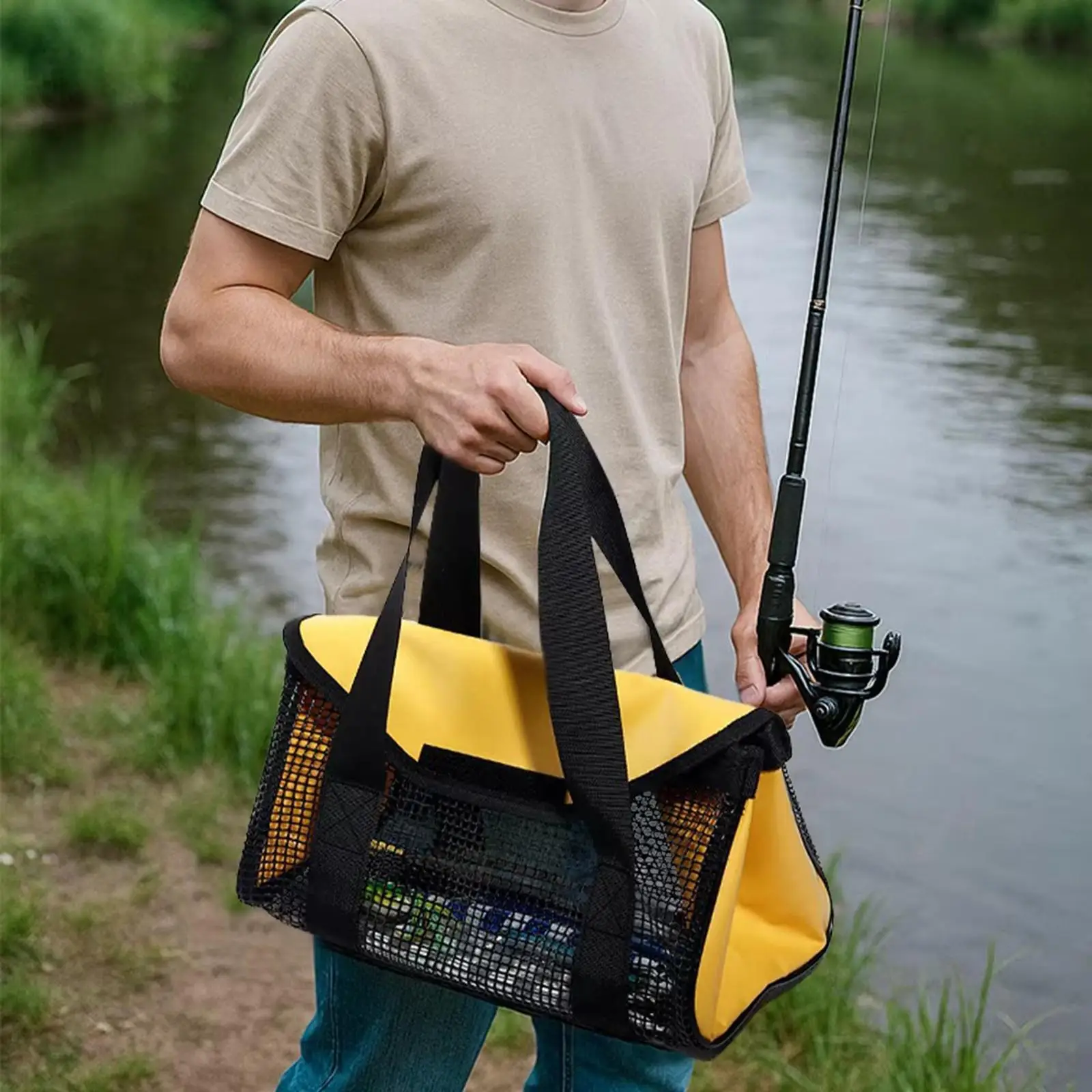 Fishing Lures Storage Bag Gear Freshwater Saltwater Protective Versatile Large Capacity Fishing Tackle Bag Fishing Jig Bag Fishing Lures Storage Bag Gear Freshwater Saltwater Protective Versatile Large Capacity Fishing Tackle Bag Fishing Jig Bag