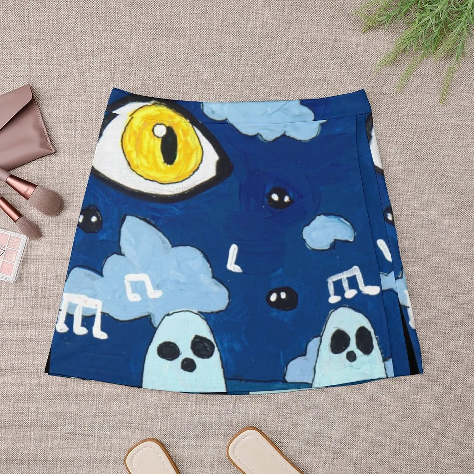 singing ghosts Mini Skirt Woman clothing korean style clothes women 2024