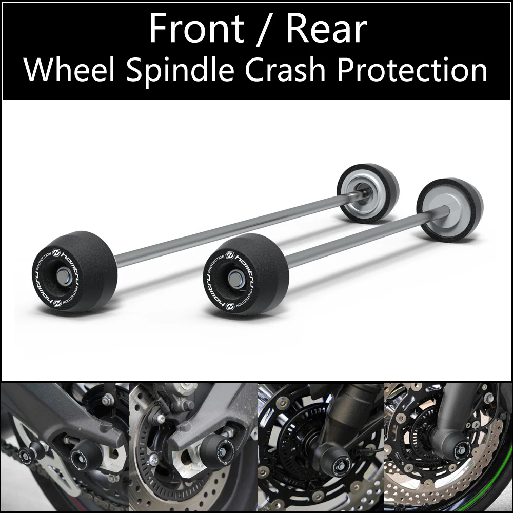 For Triumph Street Triple 765 R S RS / 675 R RX / Street Triple 660S / 2007-2023 Front Rear wheel Spindle Crash Protection