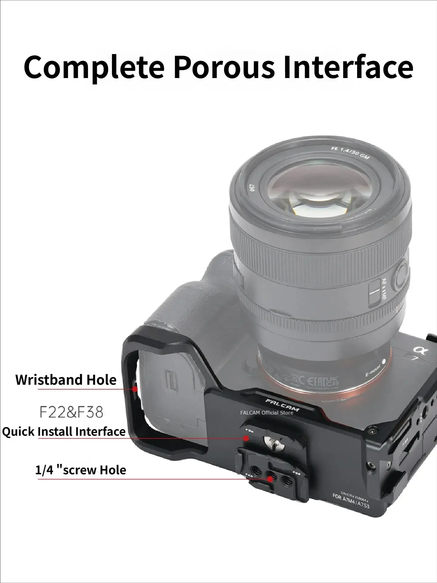 A7R5/A7M4/A7S3용 Falcam F22&F38 퀵 릴리스 L 브래킷 콜드 부츠 확장형 사진 액세서리 - Falcam 공식 스토어