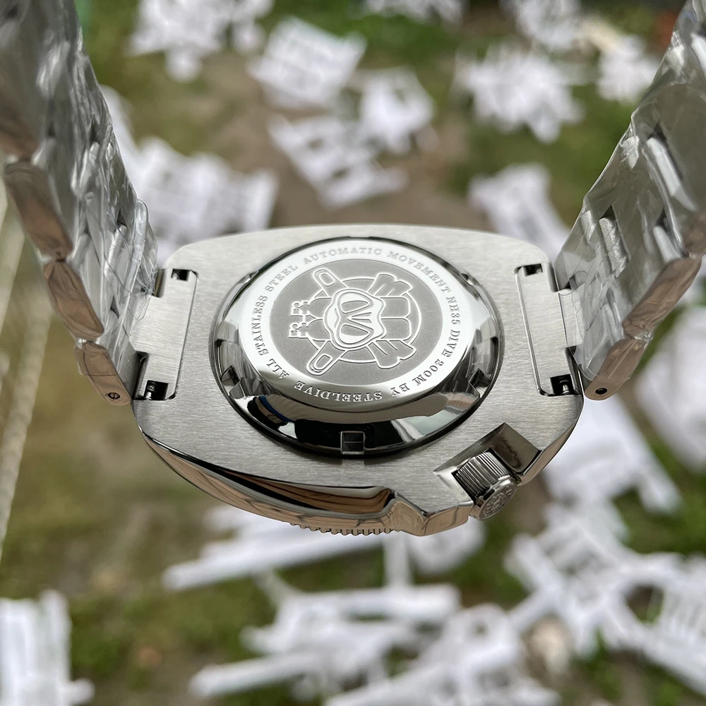 NEW STEELDIVE SD1974 Abalone Mens Dive Watches Ceramic Bezel Sapphire Crystal NH35 200M Waterproof Luminous Men Mechanical Watch