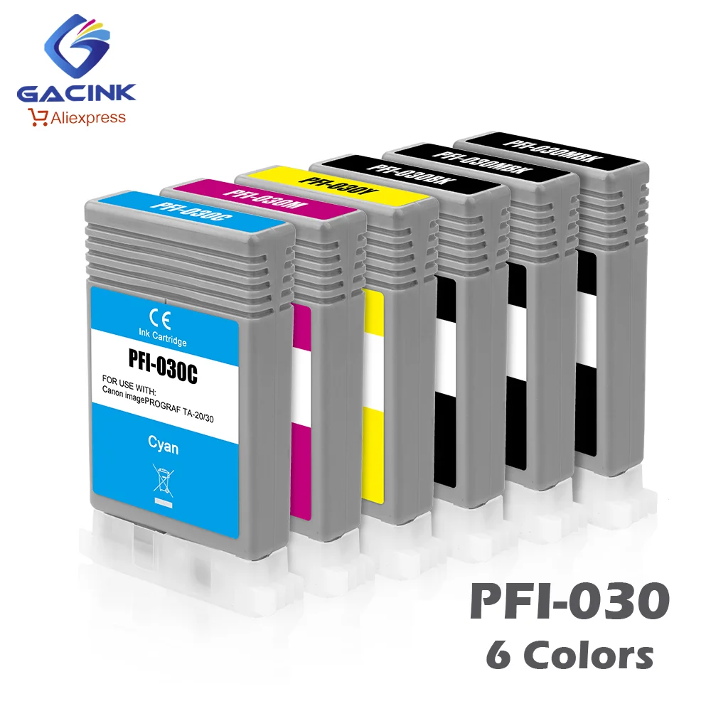 Cartucho de Tinta Compatível Pfi030 Completo com Tinta do Pigmento Pfi030 Pfi 030 Ta20 30 30