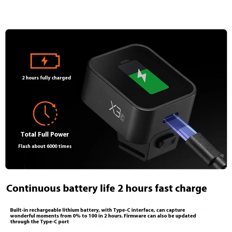 Camera Flash Godox X3 TTL HSS 2.4G Wireless Flash Trigger OLED Touch Screen Transmitter Quick Charge for Canon Nikon Sony Fujifilm