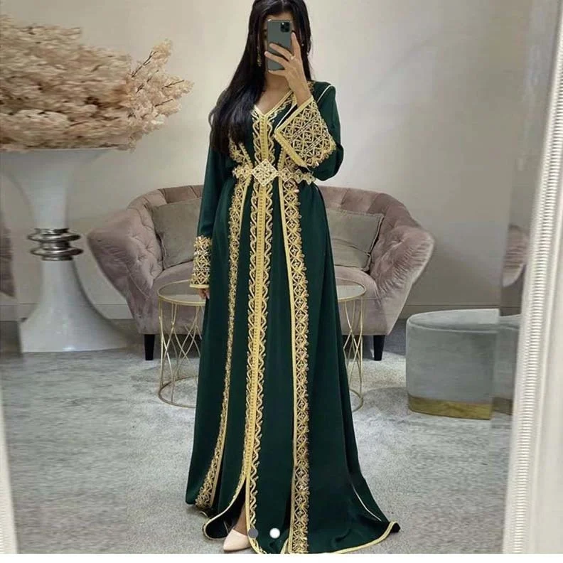 Damen Abaya Langärmelig - Muslimisches Kleid Aus Polyester Für Gebet & Alltag