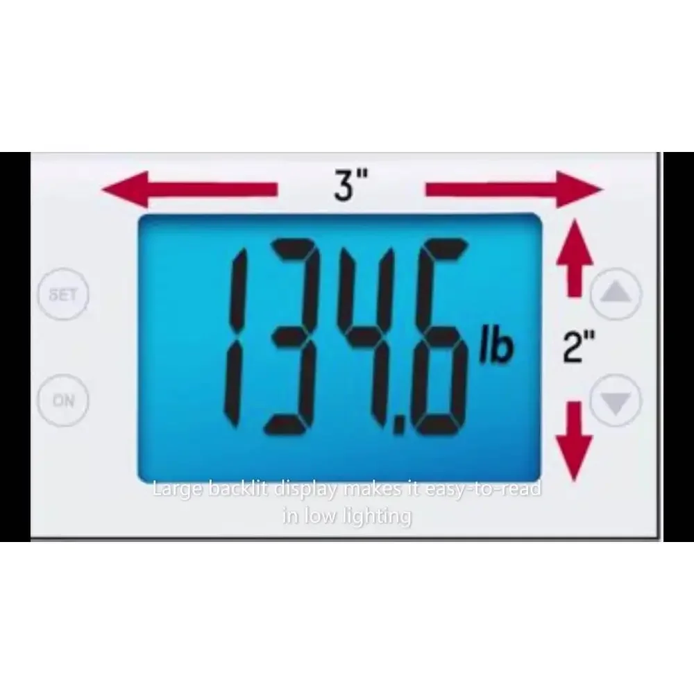 Glass Digital Wellness Scale with Weight Tracking BMI & Cal-Max 400 lb Capacity 11.8" Square Platform User Recognition White