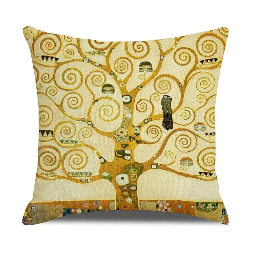 Vintage Art Cushion Cover Van Gogh Oil Painting Pillowcase Living Room Sofa Decoration 4