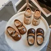Children's Little PU Leather Shoes 2024 Spring New Girl Soft Sole Anti slip Princess Loafer Fashion Baby Flats Size 23-34 1