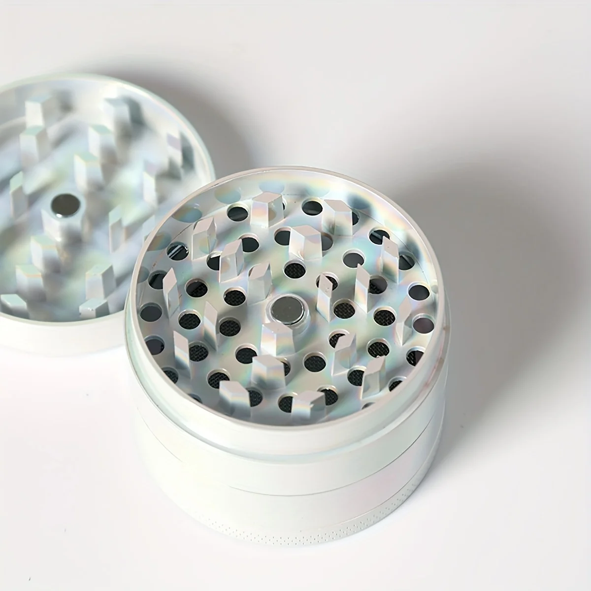 50mm Nut Spice Grinder Salt and Pepper Grinder Herb Grinder Pepper Grinder Herb Spice Grinder Spice Grinding Process Gradient Color for Nutmeg Ginger Rock Salt and Peppercorn Hand Tools Crushers