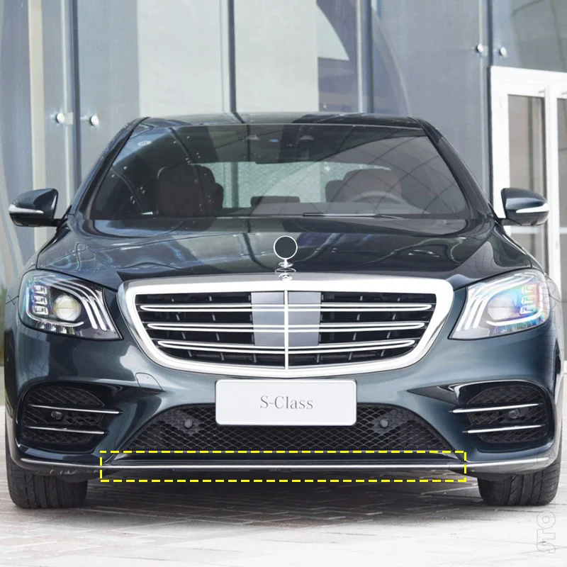 메르세데스 벤츠 S450 S560을 위한 최적의 프론트 범퍼 크롬 몰딩 트림 스트립