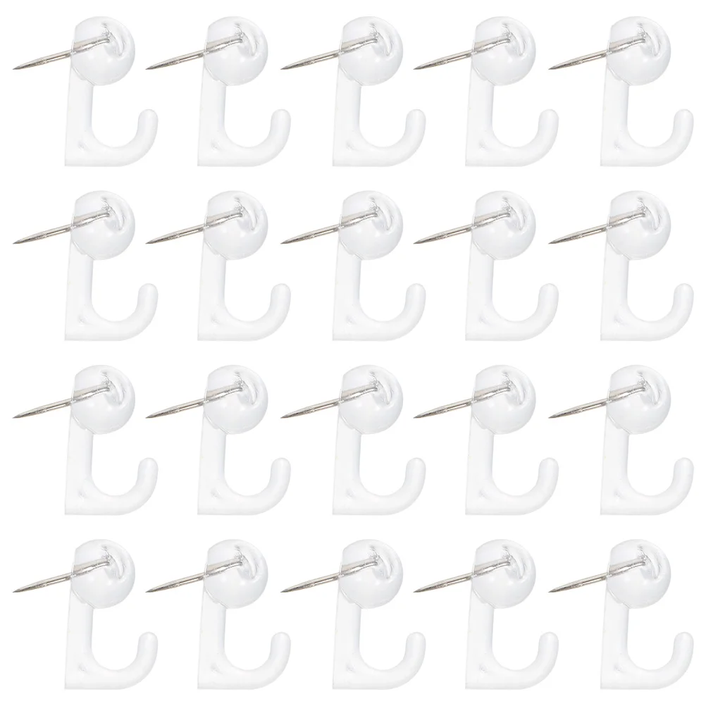 

50 Pcs Cork Board Hook Bulletin Push Pin Thumb Tacks Wall Portable Pushpins Office Thumbtacks Multi-function Hooks Picture