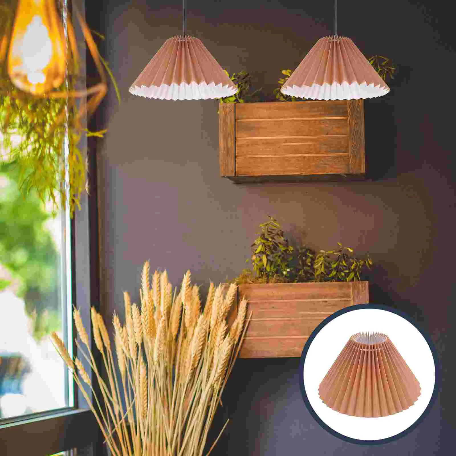 

Chandelier Shade Ceiling Lamp Pleated Lampshade Decor Home Fabric Light Shades Hanging Desk