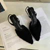 Fur Women High Heels Shoes Pointed Toe Fashion Sexy Slippers New Designer Party Dress Pumps Luxury Zapatillas Mujer 6