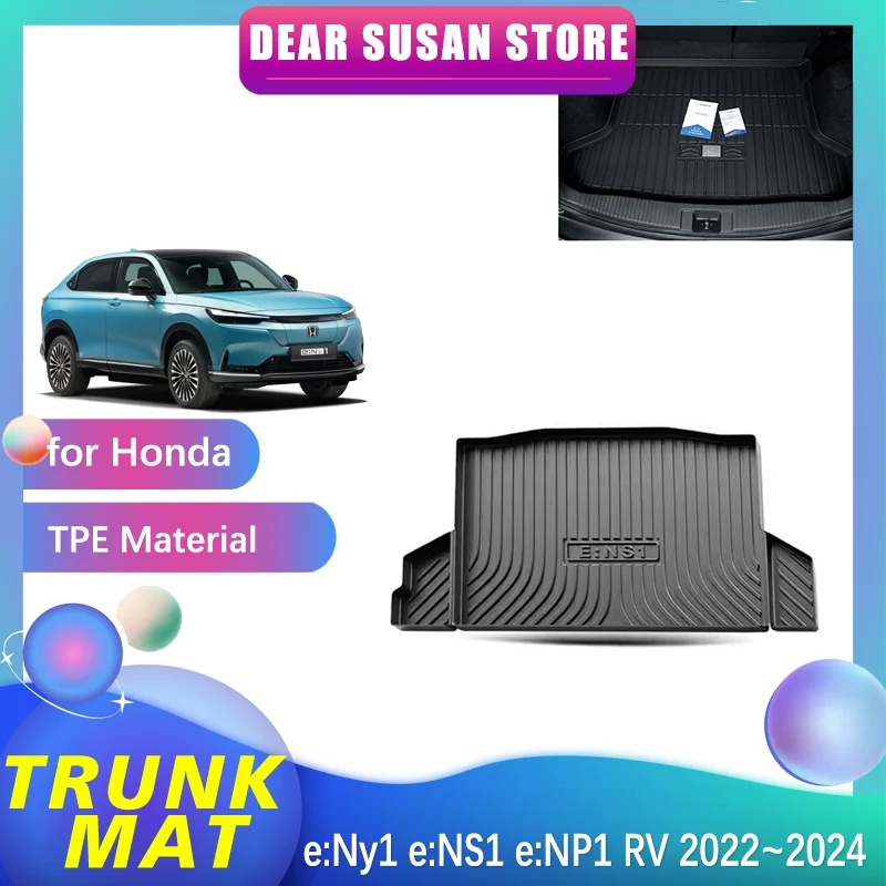 Rear Trunk Mat for Honda e:Ny1 e:NS1 e:NP1 RV ~ Carpet Tray Luggage Waterproof Foot Pad Liner Space Accessorie