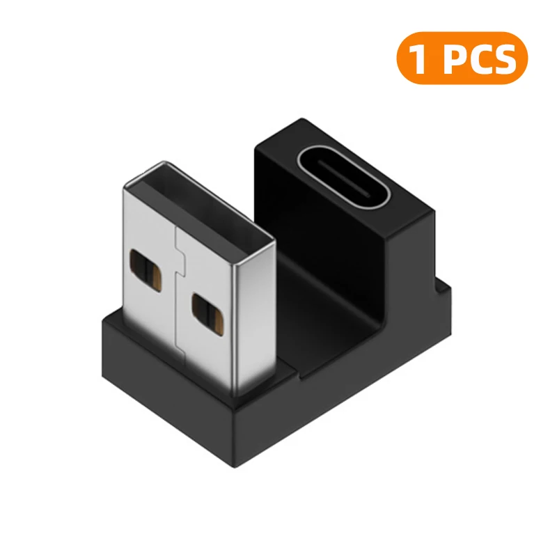 ตัวเลือกสินค้า อะแดปเตอร์ USB-A ถึง Type-C 90 องศา 10Gbps