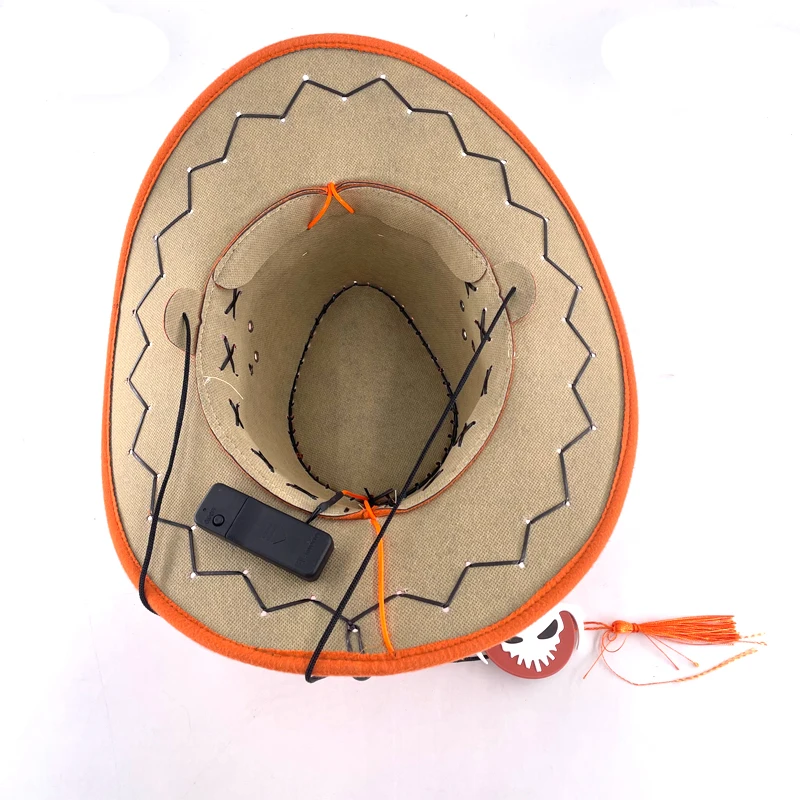 Anime-Inspired Orange Cosplay Hat with Funny Big Eyes – Perfect