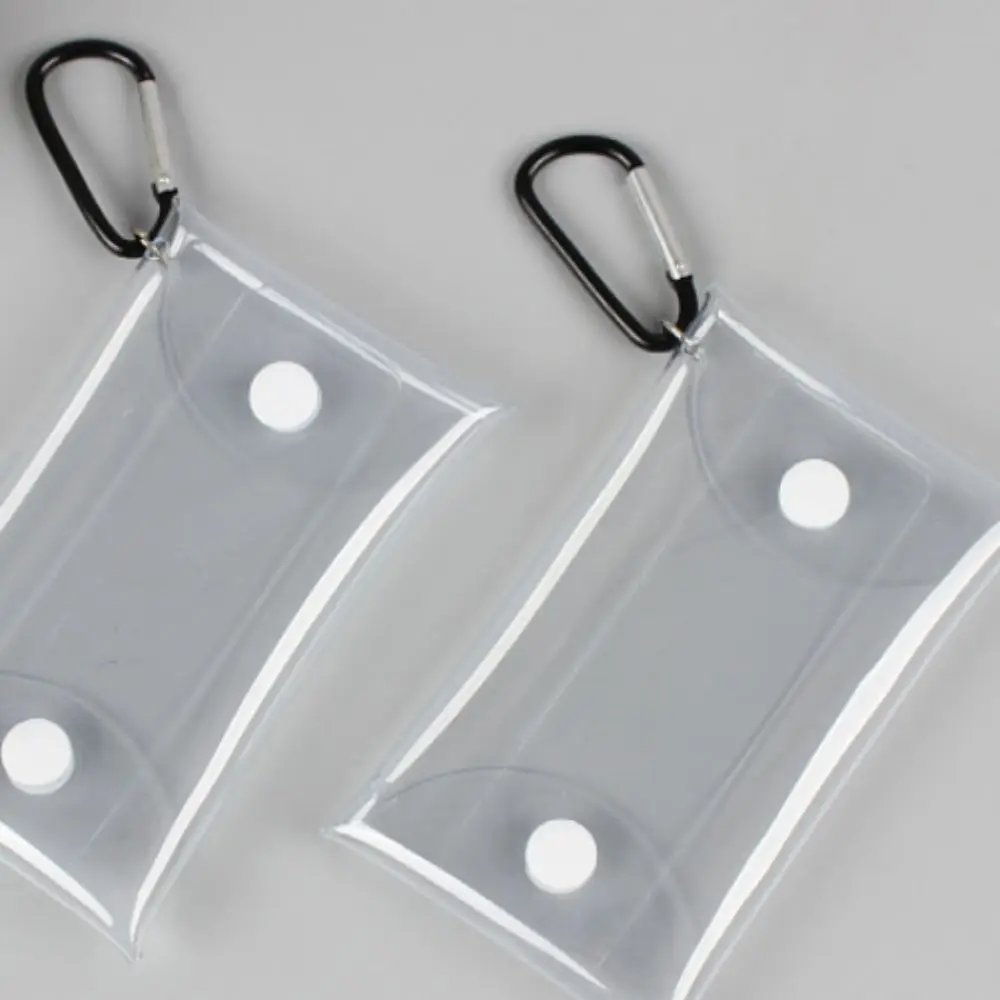 Dustproof Anime Doll Display Bag Transparent with Metal Buckle Doll Storage Box Keychain Clear Doll Organizer Bag Mini Wallet