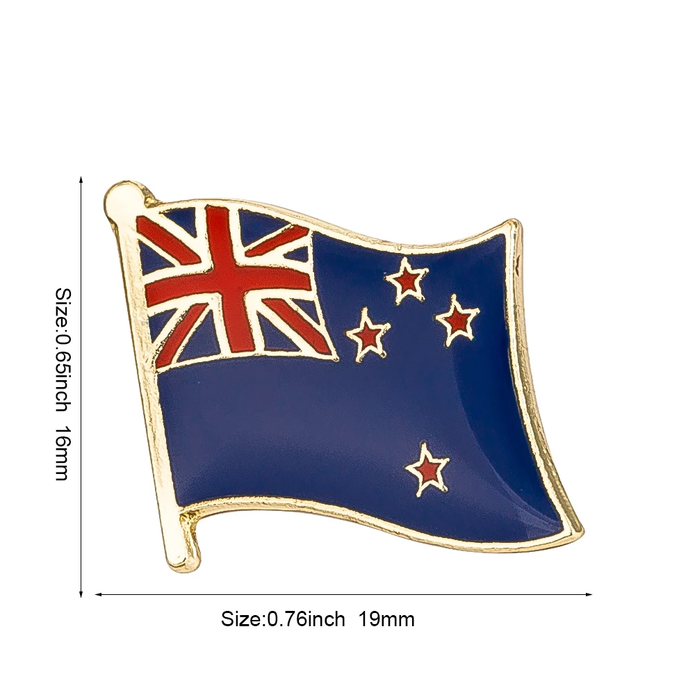 New Zealand Flag Laple Pin Badge Brooch