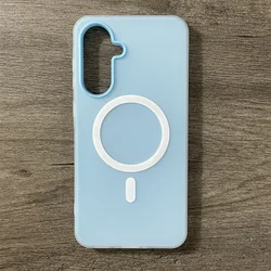 Vibrant Magnetic Matte Phone Case with 2 - in - 1 Design - Samsung A16 4G (Sky Blue)