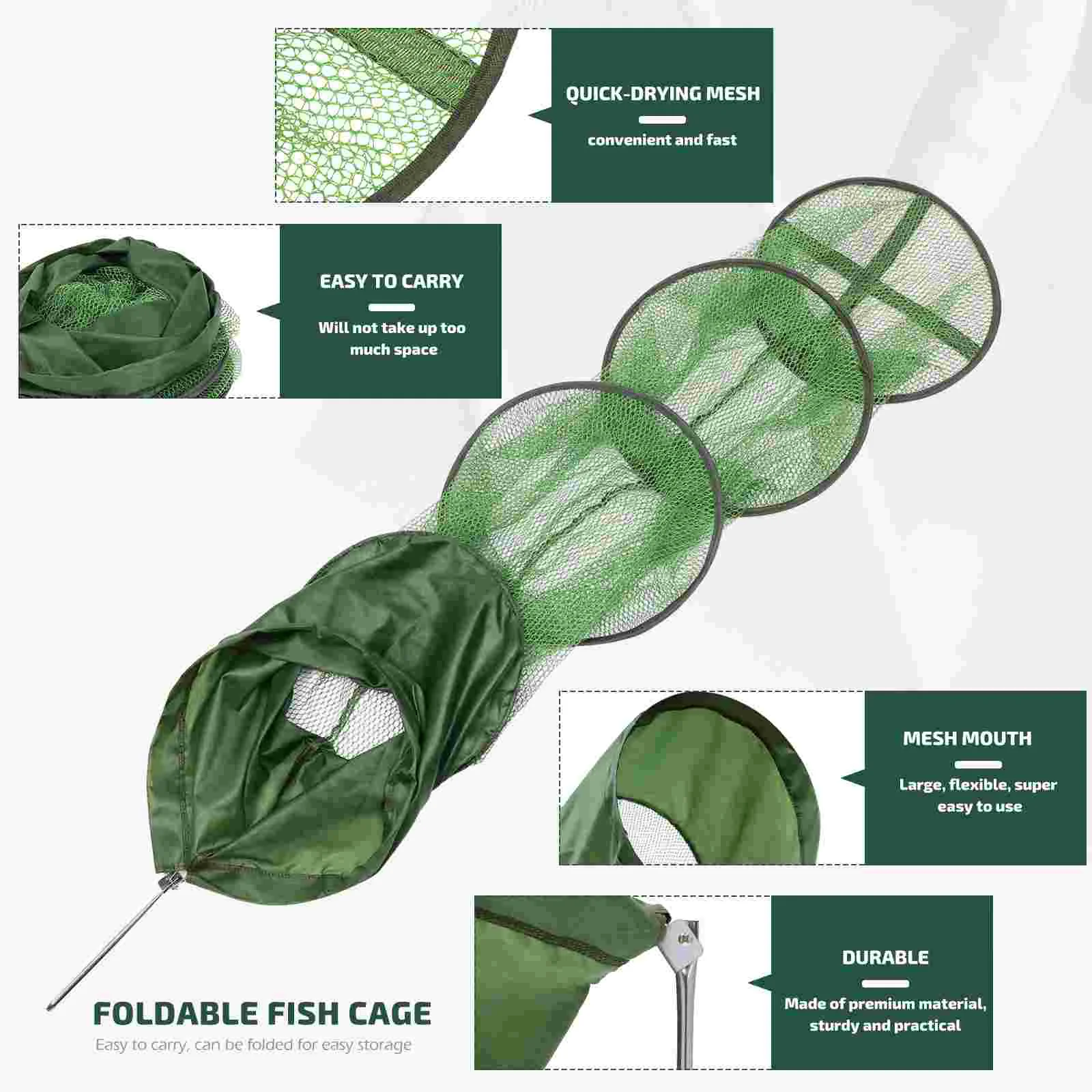 Buy Premium foldable fish trap For Fishing 