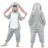 Enfants lapin Kigurumi dessin animé pyjamas bébé garçons vêtements de nuit point Panda licorne vêtements de nuit combinaisons filles Pijama enfants Onesies 1