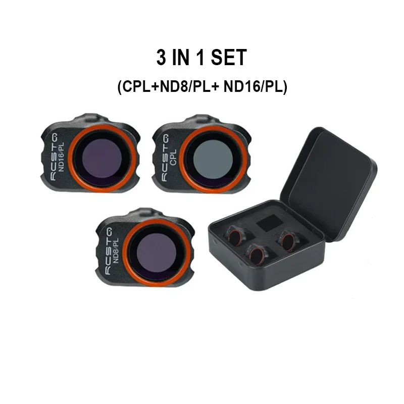 Kit Filtri Lente Per DJI Mini 4K/SE/Mavic Mini 2 | CPL, ND8, ND16 | Anti-Graffio E Impermeabile