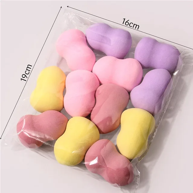 23827-1fa5bd.jpg 12pcs Makeup Sponges Multicolor Kit Makeup Blender Beauty Blenders Sponges Accessories Women Makeup Tools HZFP03