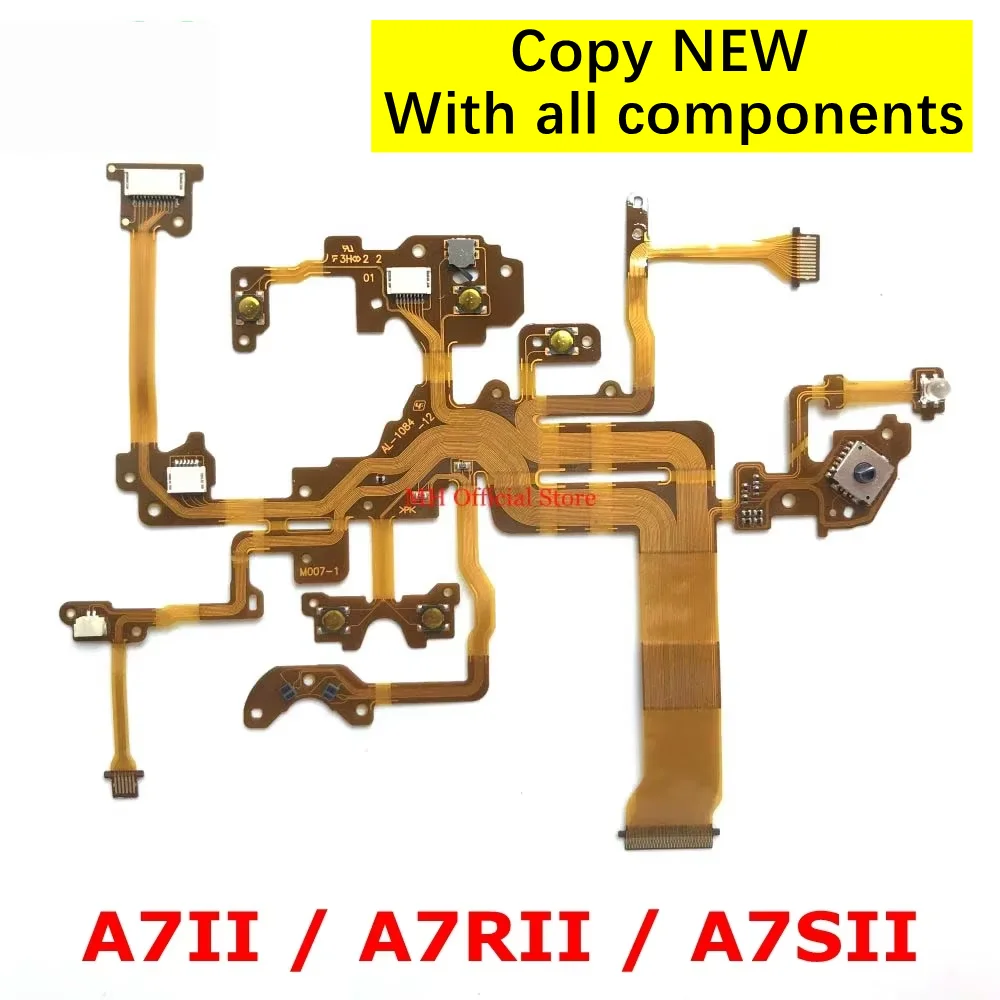 Copy For Sony A7II A7RII A7SII Top Cover Shutter Release Button Flex Power Switch Cable Flexible FPC Board A7M2 A7RM2 A7R2 A7SM2