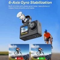 SJCAM SJ10 Pro Подводная экшн-камера с двойным экраном 5G/2,4G Wi-Fi Быстрая передача Поддержка внешнего микрофона Vlog Live Anti-Shake — изображение 4