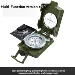 Multifunctional Outdoor Survival Compass with Slope and Distance Measurement (Army Green)